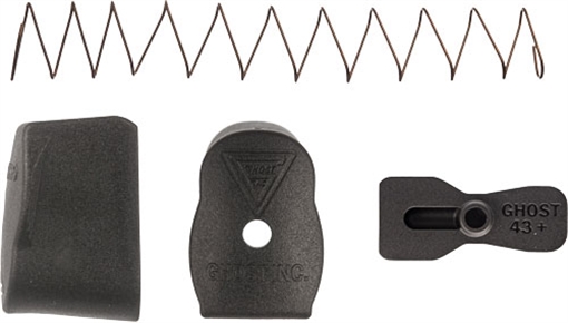 GHOST MOAB MAGAZINE EXTENSION FOR GLOCK 43 PLUS 2 RNDS BLACK GHOG43PLUS2