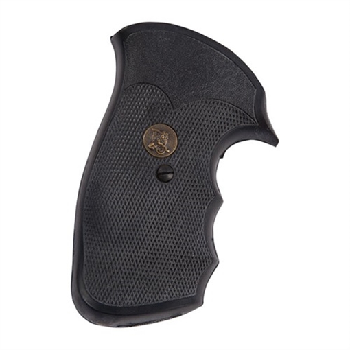 Pachmayr Gripper Grip Checkered Black Rubber with Finger Grooves for S&W N Frame 03292