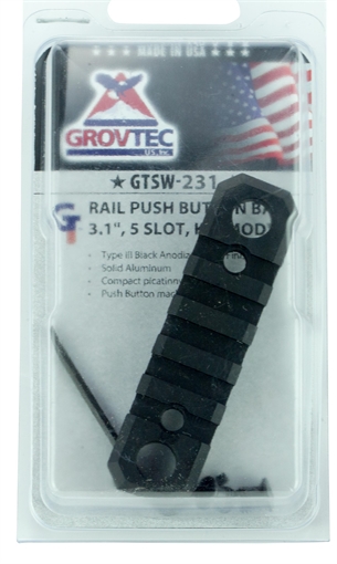 GrovTec US Inc 3.1 Inch 5 Slot with Push Button Bases Keymod Black Anodized GTSW231