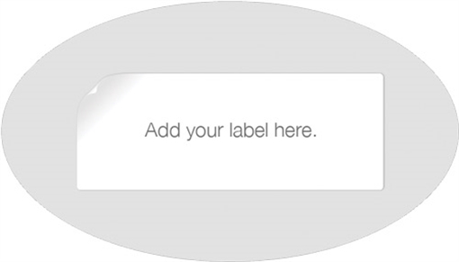 GSS BLANK PLASTIC OVAL TAGSFOR DISPLAYING GUN INFO 50-PACK! OVLCRDPLA