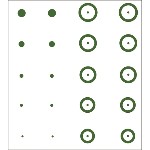 Gunstar Chubbie Target Reticle Set Green UPN1402700