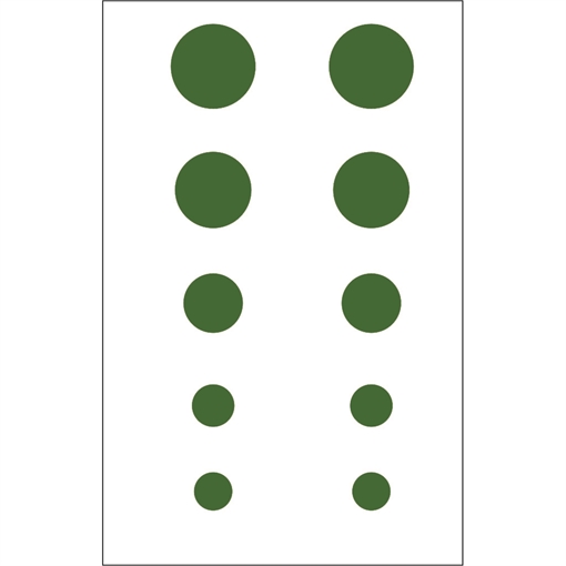 Gunstar Colossal Dots Set Green UPN1402726