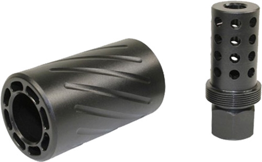 GUNTEC AR15 5.56 MUZZLE BRAKE W/ QUICK DETACH BLAST SHIELD SPITFIRE