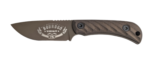 Half Face Blades Cavner Jr Bourbon 3.5" Blade, 7.5" OAL, S45VN Micarta Grip