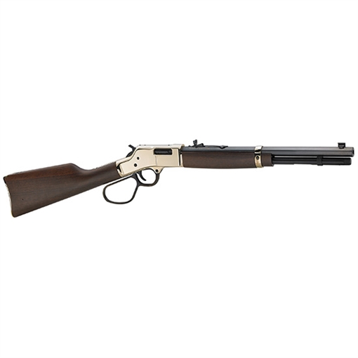 Henry Big Boy Carbine Full Size 41 Rem Mag 7+1 16.50" Blued Octagon Barrel, Brass Polished Brass Receiver, American Walnut Wood Stock Right Hand H006MR41