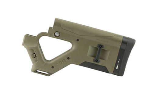 Hera USA CQR Stock, Fits Mil-Spec AR-15 Rifles and DPMS 308 Gen II, OD Green 12.14
