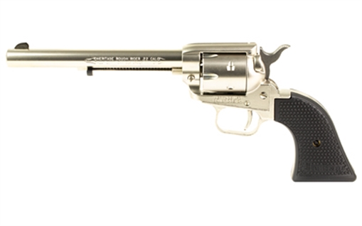 Heritage Mfg Rough Rider 22 LR 6rd 6.50" Nickel Steel Barrel, Nickel Aluminum Frame, Matte Nickel Cylinder, Black Polystar Grip, Hammer/Thumb Safety, Exposed Hammer RR22NI6