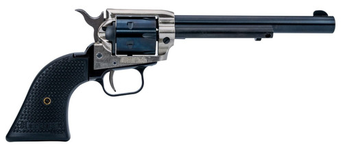 Heritage Rough Rider .22LR 6.5" 6rd Revolver, Nickel / Matte Black
