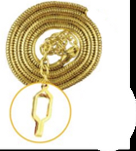 Hero's Pride Whistle Chain w/ Epaulette Clasp 4014G