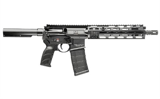 Heckler & Koch MR556 A4, Semi-automatic, Pistol, 223 Remington/556NATO, 11" Barrel, Anodized Finish, Black, M-LOK Free Float Handguard, Adjustable Gas Block, HK USA Enhanced Grip, Ambidextrous Controls, 30 Rounds, 1 Magazine 81001050