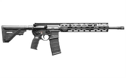 Heckler & Koch MR556 A4, Semi-automatic, AR, 223 Remington/556NATO, 16.5" Barrel, Anodized Finish, Black, M-LOK Free Float Handguard, Adjustable Gas Block, HK USA Enhanced Grip, HK416 Six Position Stock, Ambidextrous Controls, 10 Rounds, 1 Magazine 8100082