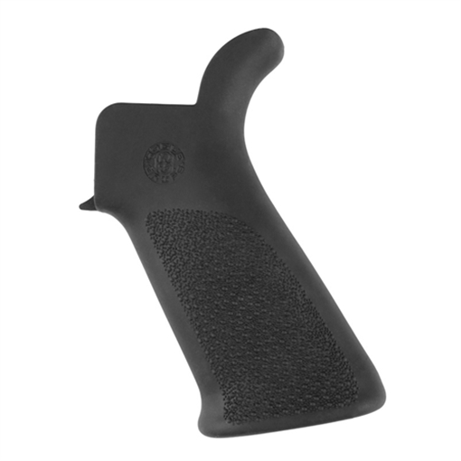 Hogue OverMolded Beavertail Cobblestone Black Rubber for AR-15, M16 15030