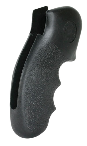 Hogue Monogrip Finger Grooves Black Nylon Cobblestone Finish Fits S&W K Frame with Round Butt 19100