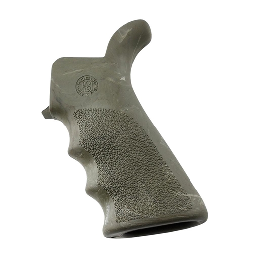 Hogue AR-15/M-16 Rubber Beavertail Grip with Finger Grooves-Ghillie 15821