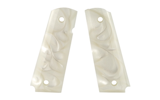 Hogue Polymer Grip, Fits 1911 Govt Model, Pearlized, Ambi Cut, White 7431086 45318