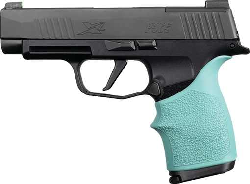 Hogue HandAll Beavertail Grip Sleeve Sig Sauer P365XL- Aqua 18714