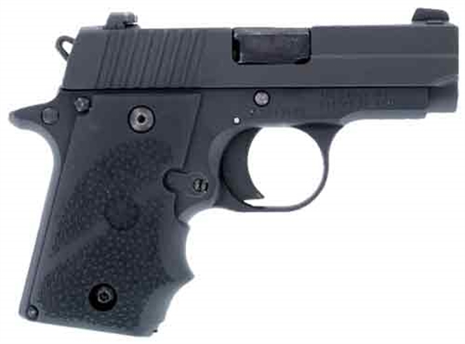 Hogue Rubber Grip, Sig Sauer P238, Finger Grooves, Black 7431080 38000