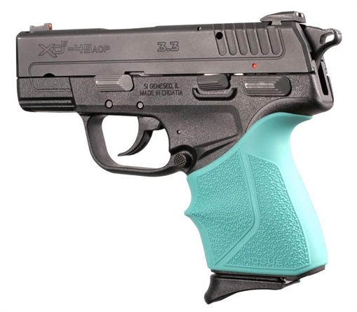Hogue Springfield Armory XD-E 9mm/.45ACP: HandALL Beavertail Grip Sleeve - Aqua 17314
