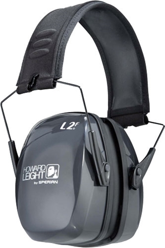 Howard Leight Leightning L2F Slim Passive Muff 27 dB Over the Head Gray/Black Adult R01525