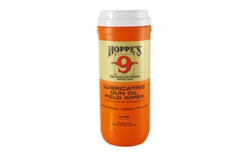 HOPPES LUBRICATING GUN OIL FIELD WIPES 6IN X 7IN 60 PER CONTAINER ( 6 PER CASE ) 9GO