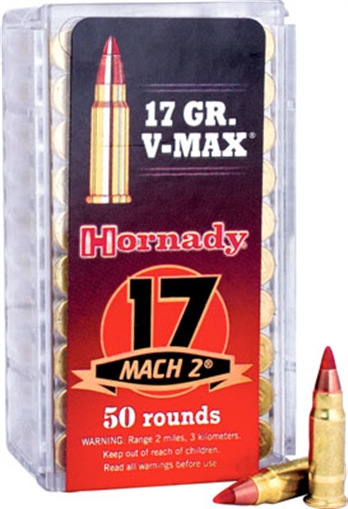 Hornady Varmint Express 17 HM2 17 gr Hornady V Max 50 Per Box/ 100 Case 83177