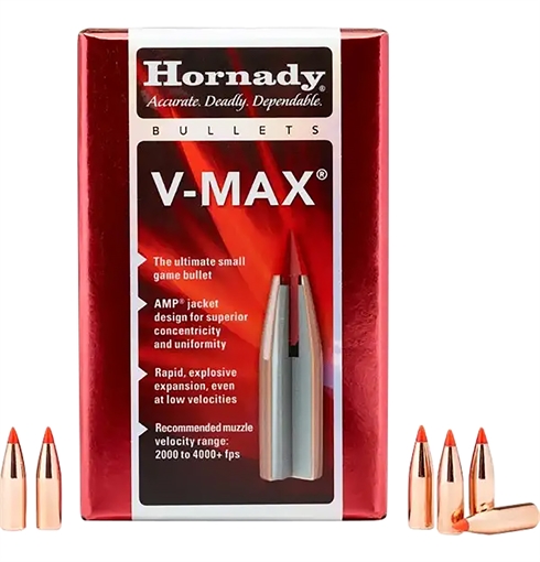 Hornady V-MAX 6.5MM CAL. (0.264'') 95GR POLYMER TIP BOAT TAIL 100/BOX 22601