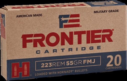 HORNADY FRONTIER 223 REM 55 GR FMJ 20RD/BX 25BX/CS HORFR100
