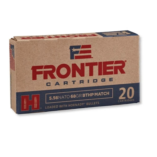 Hornady Frontier NATO Rifle Ammunition 5.56mm 68 gr BTHP-MATCH 500/ct Case (25-20/ct Boxes) FR310C