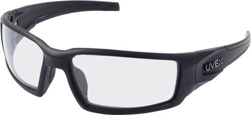 HOWARD LEIGHT LEIGHT HYPERSHOCK GLASSES BLACK FRAME/CLEAR LENS R-0220