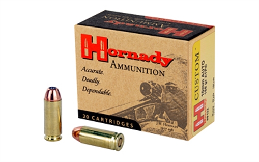 Hornady Custom 10mmAuto 155gr Hornady XTP Hollow Point 20 Per Box/10 Case 9122