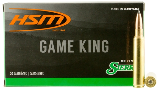 HSM Game King 338 RUM 215 gr Sierra GameKing Spitzer Boat Tail 20 Per Box/ 20 Case 338RUM10N