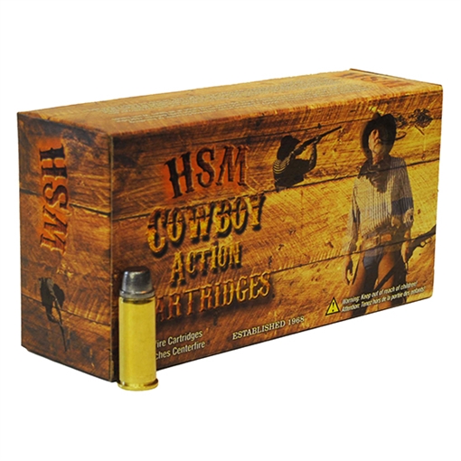 HSM Cowboy Action Hard Cast Handgun Ammunition .357 Rem Mag 158gr SWC 1175 fps 50/ct HSM-357-1-N