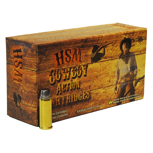 HSM 44401N Cowboy Action 44-40 Win 200 gr Round Nose Flat Point 50 Per Box/ 10 Case 44401N HSM-44-40-1-N