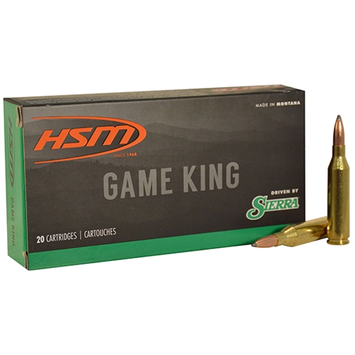 HSM Game King 300 Win Mag 180 gr Sierra GameKing Spitzer Boat Tail 20 Per Box/ 20 Case 300WINMAG41N