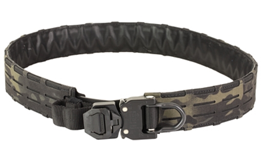 Haley Strategic Partners D3 Outer Belt Snake Bite, 1/2" Molle Row Compatible, Cobra D-Ring Snakebite Buckle, Large 38"-41", Multicam Black, Includes (1) Outer Belt, (1) Mandible Angled Molle Strap, (1) Mandible Vertical Molle Strap 2 Pack G-MCB BELT_D3_OUT