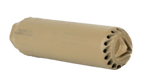 HUXWRX Safety Company Flow 556 Ti, Suppressor, 6.8" Long, 556NATO, C-Series Cerakote Finish, Flat Dark Earth, Grade 5 Titanium Construction 2693