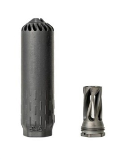 HUXWRX FLOW 6K 6MM + FLASH HIDER 5/8-24 TPI BLACK SUPPRESSOR 3219