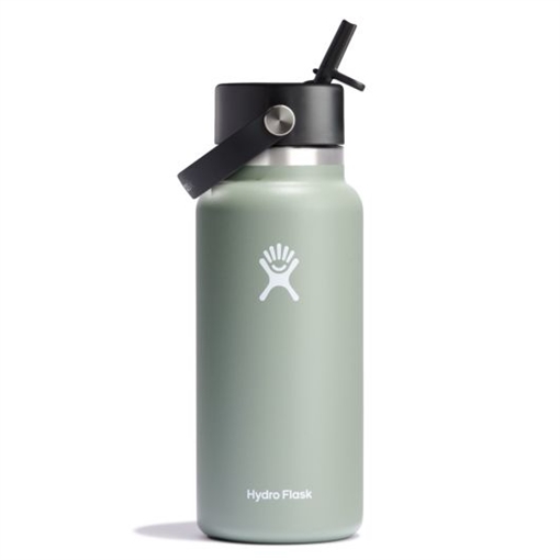 Hydro Flask Wide Mouth Insulated Water Bottle w/ Flex Straw Cap W32BFS374