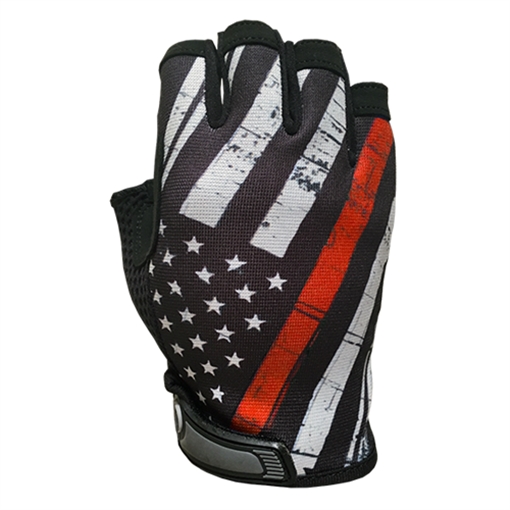 Industrious Handwear Red Line Flag - Unlined - Half Finger Gloves EGC-RL-XSM