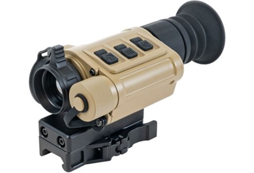 InfiRay Outdoor RICO Micro V2 640 Thermal Weapon Sight Tan 1x25mm Multiple Reticle 640x480, 12 Microns, 60Hz Resolution, Zoom 1x/2x/4x RH25V2