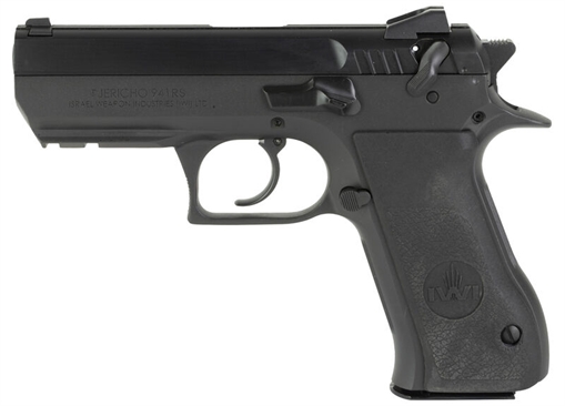 IWI US, Inc Jericho 941, Double Action/Single Action, Semi-automatic, Metal Frame Pistol, Mid-Size, 9MM, 3.8" Barrel, Steel, Black, Synthetic Grips, Adjustable Sights, Decocker, 16 Rounds, 2 Magazines J941RS9