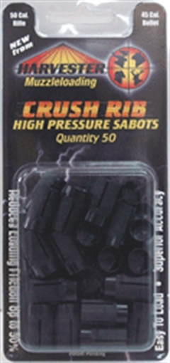 Harvester Muzzleloader 50 Cal. Crush Rib Sabots Fit 45 Cal. Bullets 50/pk H15045BR