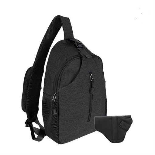 JESSIE & JAMES KYLE MINIMALIST SLING SHOULDER CONCEALED BACKPACK 16 H X 11 W X 4.5 D ( BLACK ) SMC52092 BK
