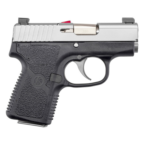 Kahr P380 380 ACP, 2.53" Barrel, Stainless Steel Slide, Black Frame, 7rd