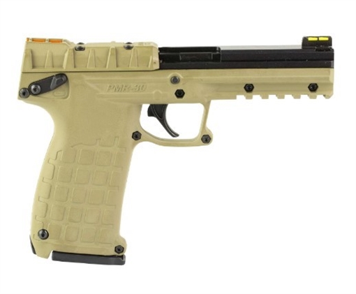 Kel-Tec PMR 30, Single Action, Hammer Fired, Semi-automatic, Polymer Frame Pistol, Full Size, .22 WMR, 4.3" Barrel, Matte Finish, Tan, Fiber Optic Sights, 10 Rounds, 1 Magazine PMR30TAN10