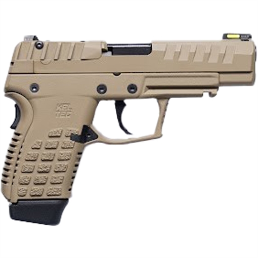 Kel-Tec P15 Pistol - Tan 9mm 4" Barrel 15rd Fiber Optic Sights P15TAN