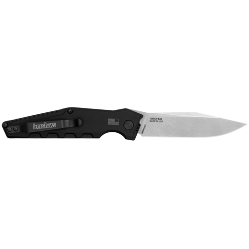Kershaw Launch 7 EDC 3.75" Automatic Clip Point Plain Satin CPM MagnaCut Steel Blade, Black Aluminum/Carbon Fiber Handle 7900CF