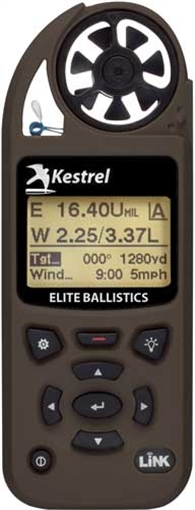 Kestrel Elite, Weather Meter With Applied Ballistics, Link Wireless Connectivity, Flat Dark Earth 0857ALFDE