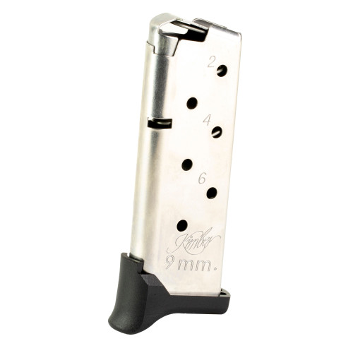 Kimber Rapide Micro 9 Magazine 9mm, Stainless Steel Body, Black Base, 7rd