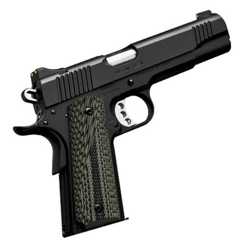 Kimber America Custom TLE II, 1911, Semi-automatic, Metal Frame Pistol, Full Size, 45 ACP, 5" Barrel, Steel, Matte Finish, Black, G10 Grips, Tritium Night Sights, Manual Safety, 7 Rounds, Right Hand 3200335